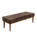 Recamier Gênova Veludo Marrom 90 cm