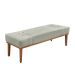Recamier Gênova Veludo Prata 140 cm