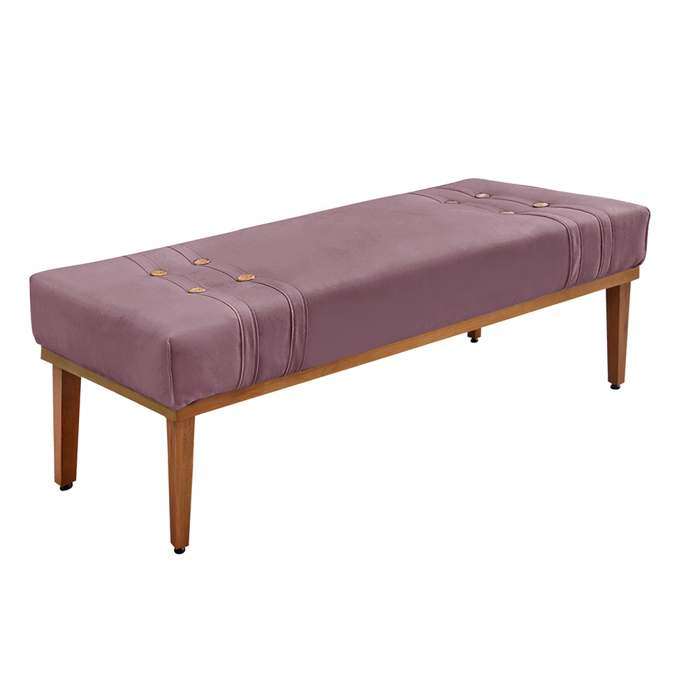 Recamier Gênova Veludo Uva 140 cm