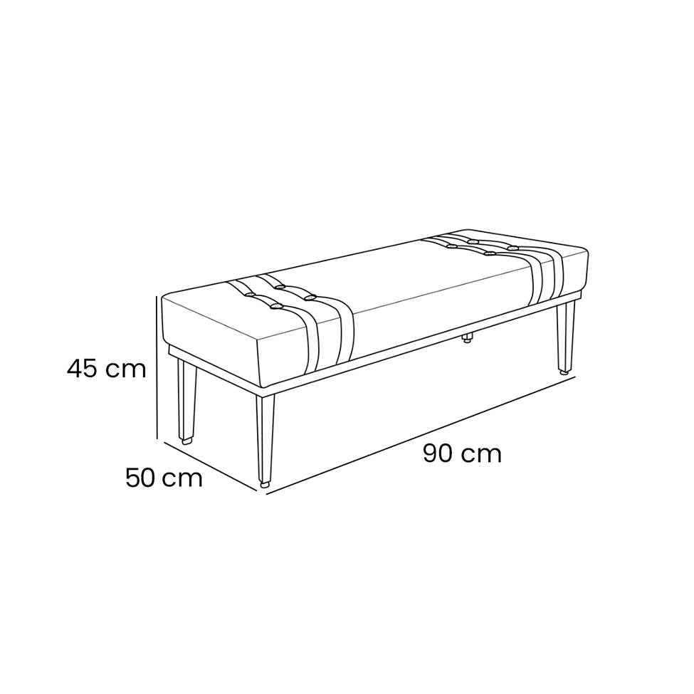 Recamier Gênova Veludo Uva 90 cm