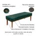 Recamier Gênova Veludo Verde 160 cm