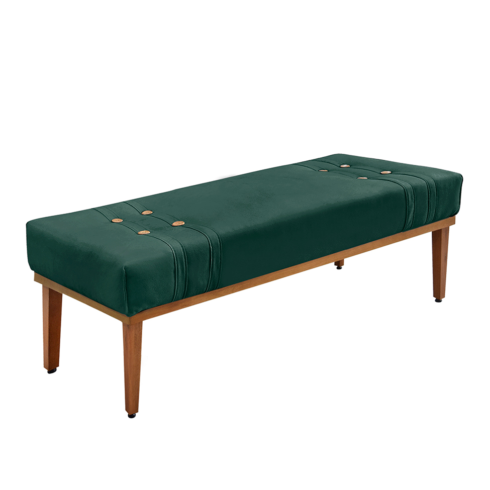 Recamier Gênova Veludo Verde 195 cm