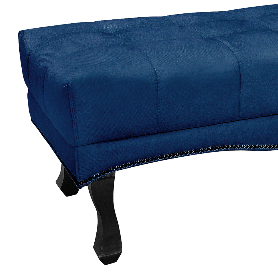 Recamier Vicenza Suede Azul Marinho 160 cm
