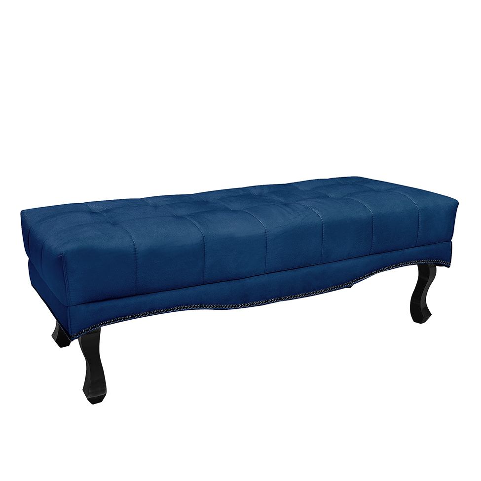 Recamier Vicenza Suede Azul Marinho 195 cm