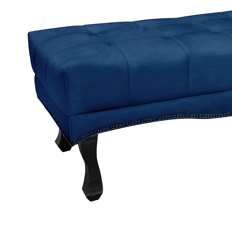 Recamier Vicenza Suede Azul Marinho 195 cm