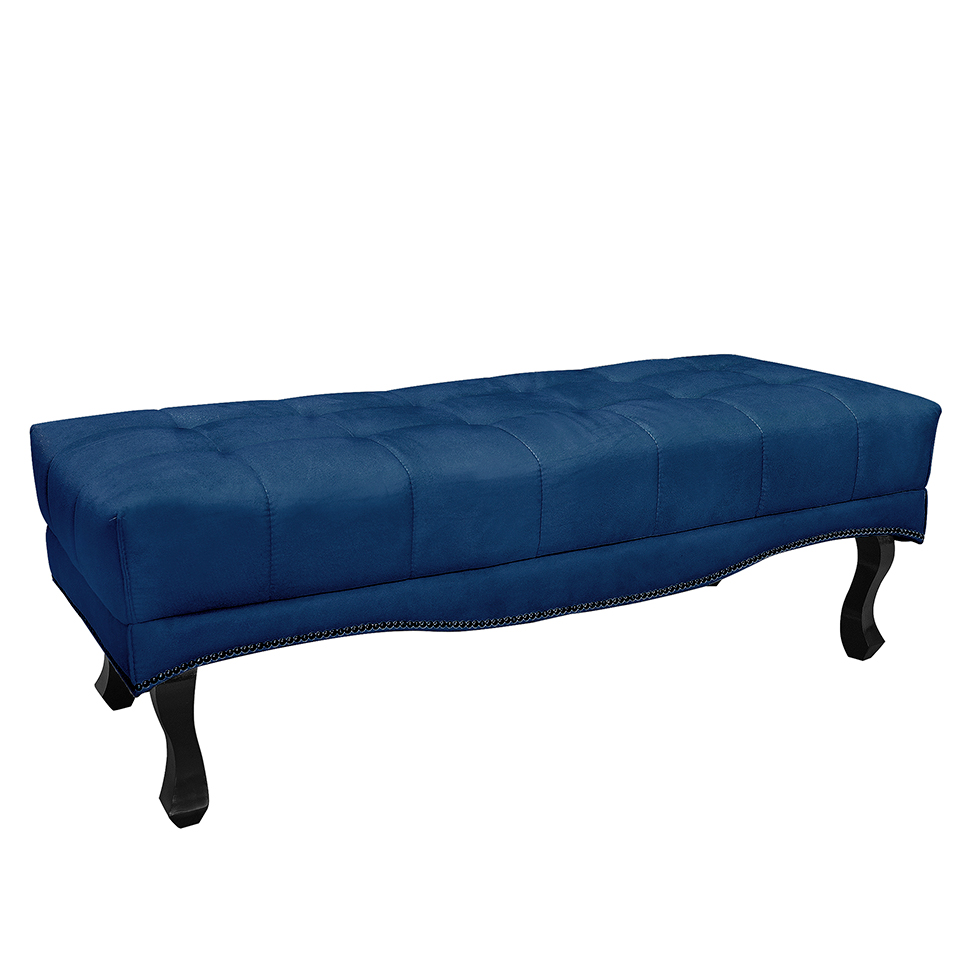 Recamier Vicenza Suede Azul Marinho 90 cm