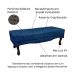 Recamier Vicenza Suede Azul Marinho 90 cm
