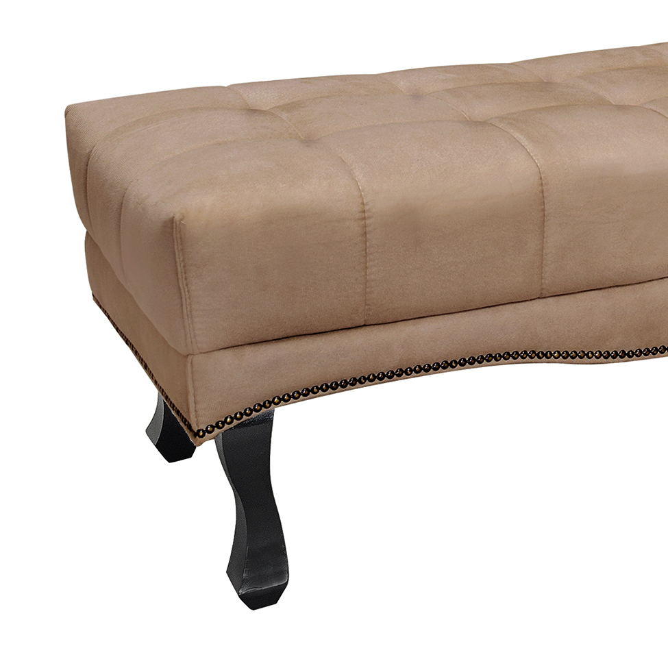 Recamier Vicenza Suede Bege 140 cm