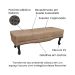 Recamier Vicenza Suede Bege 90 cm