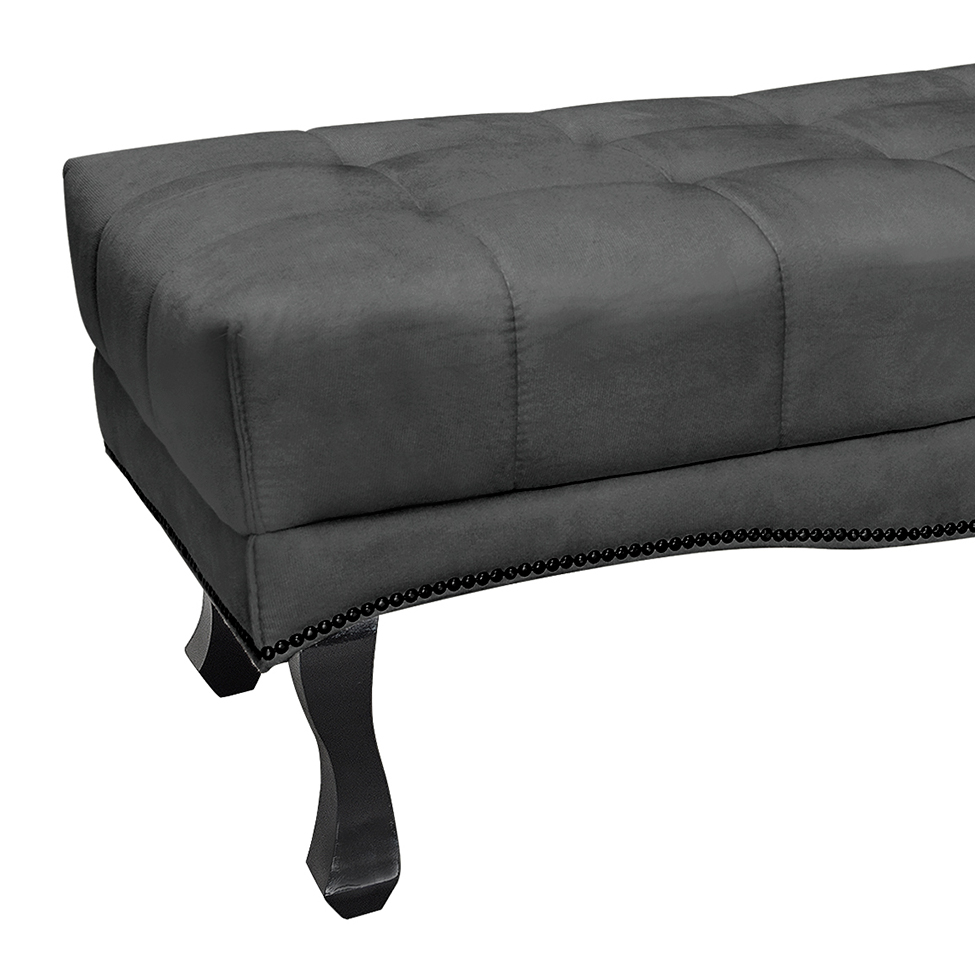 Recamier Vicenza Suede Cinza 140 cm