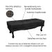 Recamier Vicenza Suede Preto 90 cm