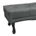 Recamier Vicenza Veludo Cinza 140 cm