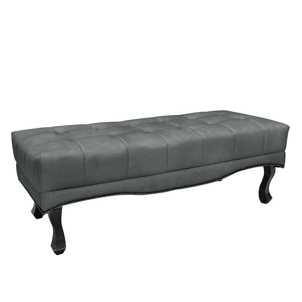 Recamier Vicenza Veludo Cinza 90 cm