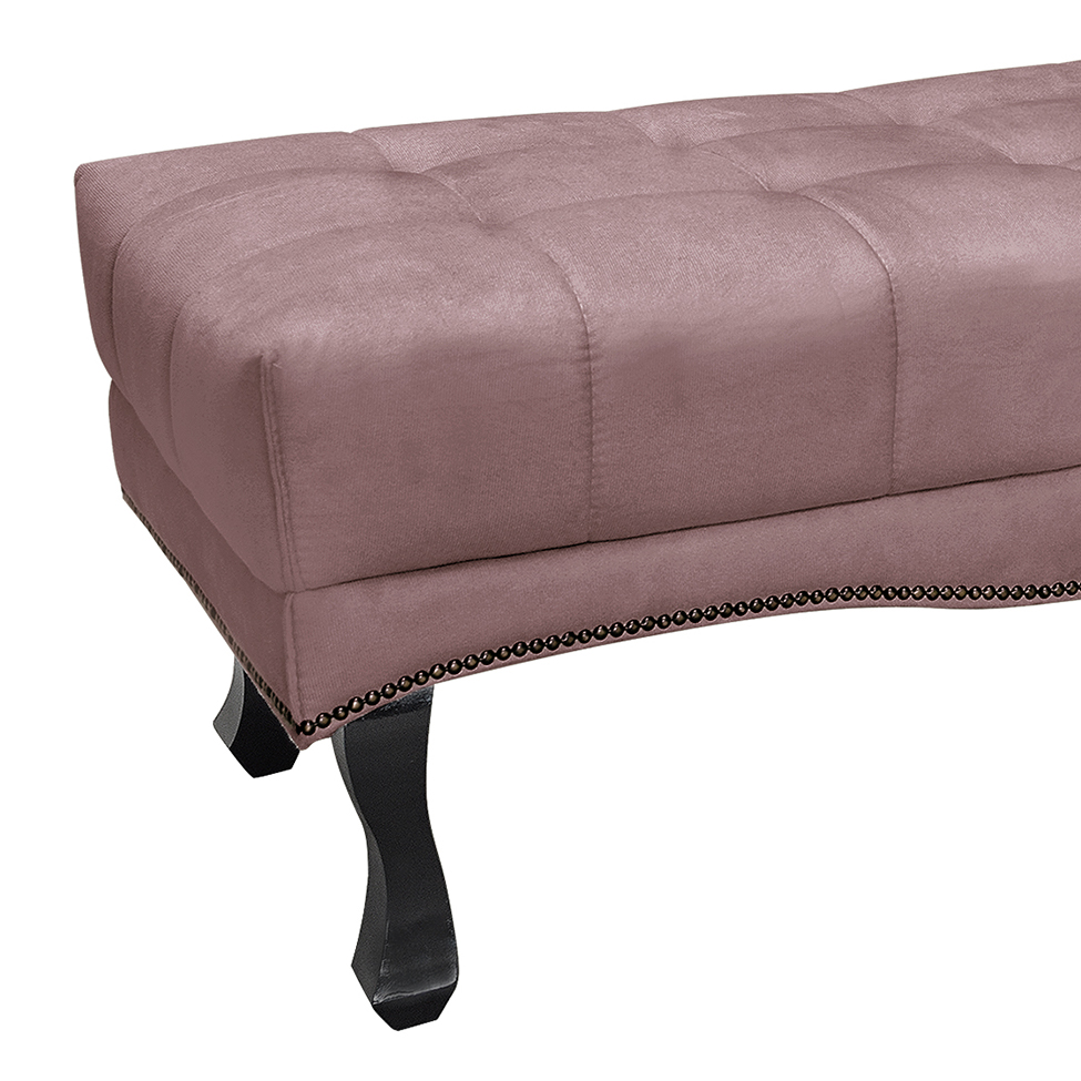 Recamier Vicenza Veludo Lilás 140 cm