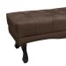 Recamier Vicenza Veludo Marrom 140 cm