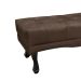 Recamier Vicenza Veludo Marrom 160 cm