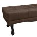 Recamier Vicenza Veludo Marrom 195 cm