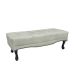 Recamier Vicenza Veludo Prata 160 cm