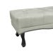 Recamier Vicenza Veludo Prata 160 cm