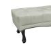 Recamier Vicenza Veludo Prata 195 cm