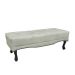 Recamier Vicenza Veludo Prata 90 cm