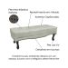 Recamier Vicenza Veludo Prata 90 cm