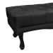 Recamier Vicenza Veludo Preto 140 cm