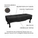 Recamier Vicenza Veludo Preto 90 cm