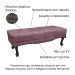 Recamier Vicenza Veludo Uva 140 cm