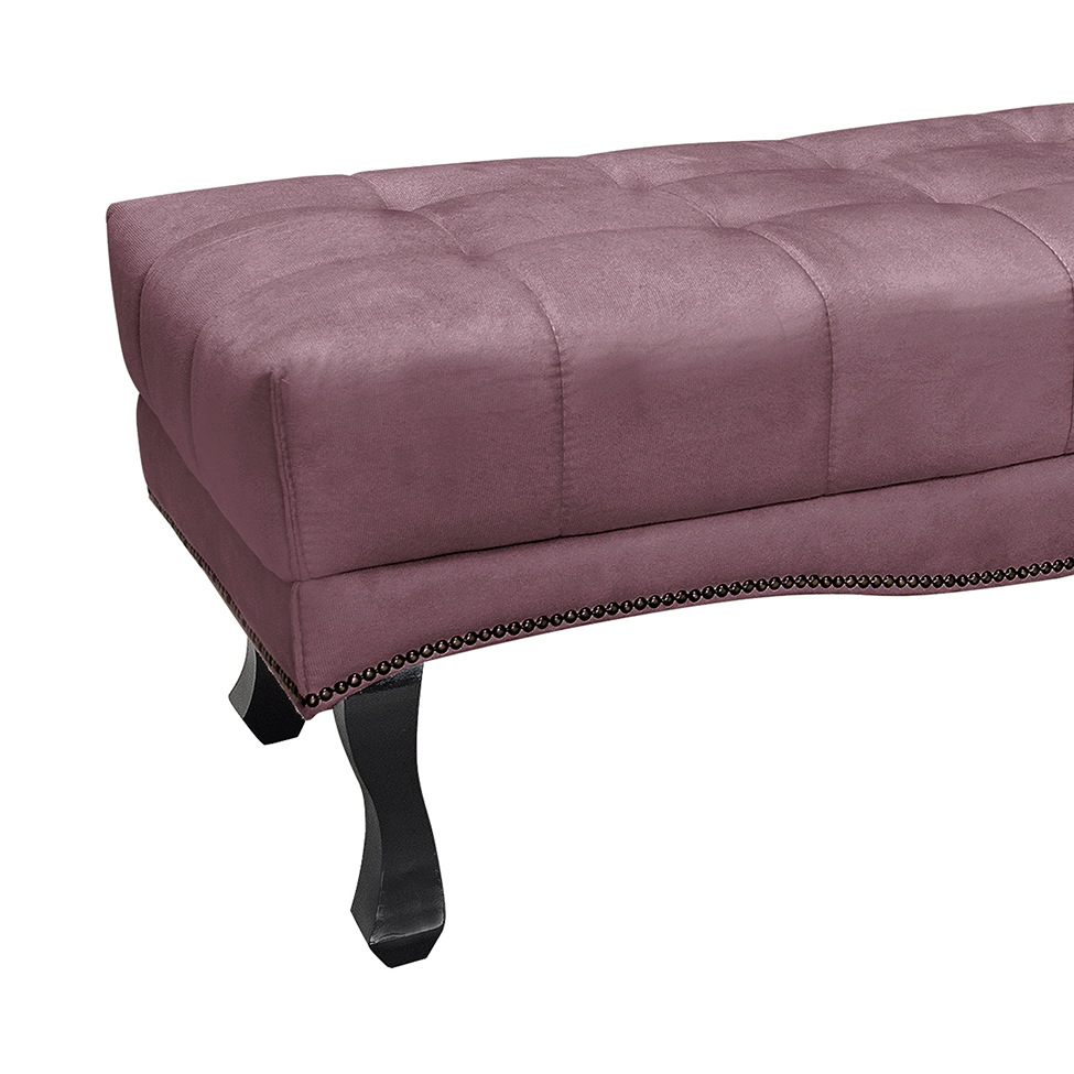 Recamier Vicenza Veludo Uva 195 cm