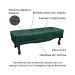 Recamier Vicenza Veludo Verde 195 cm