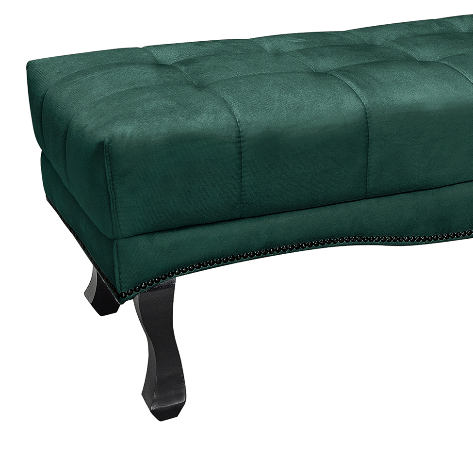 Recamier Vicenza Veludo Verde 195 cm