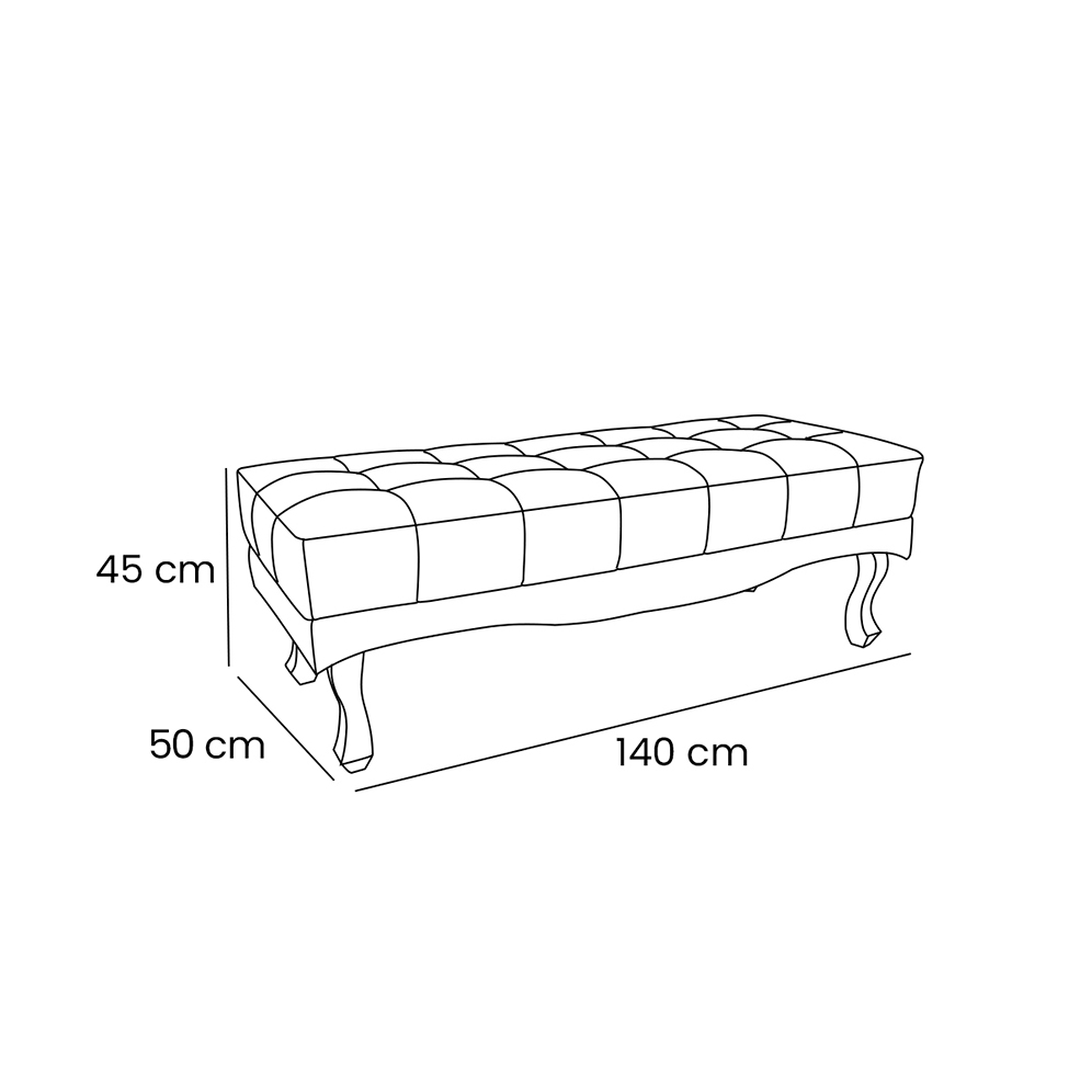 Recamier Vicenza Veludo Vinho 140 cm