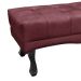 Recamier Vicenza Veludo Vinho 140 cm