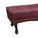 Recamier Vicenza Veludo Vinho 160 cm