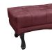 Recamier Vicenza Veludo Vinho 195 cm