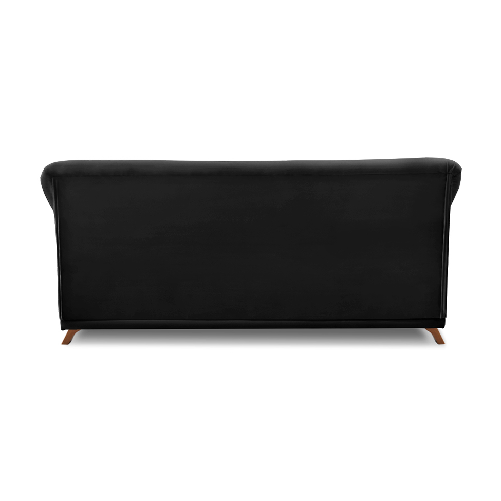 Sofá 2 Lugares Abruzzo Suede Preto