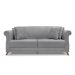 Sofá 3 Lugares Abruzzo Linho Cinza 180 cm