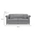 Sofá 3 Lugares Abruzzo Linho Cinza 180 cm