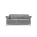 Sofá 3 Lugares Abruzzo Linho Cinza 220 cm