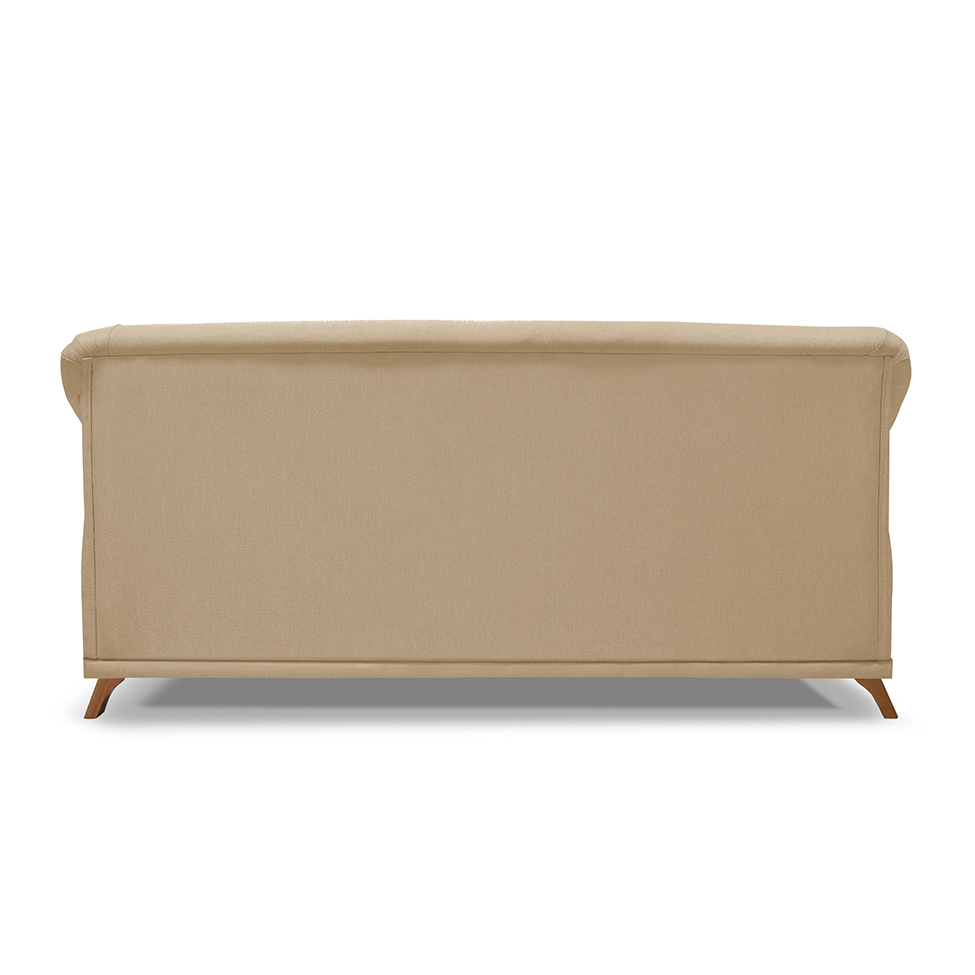 Sofá 3 Lugares Abruzzo Linho Dourado 180 cm