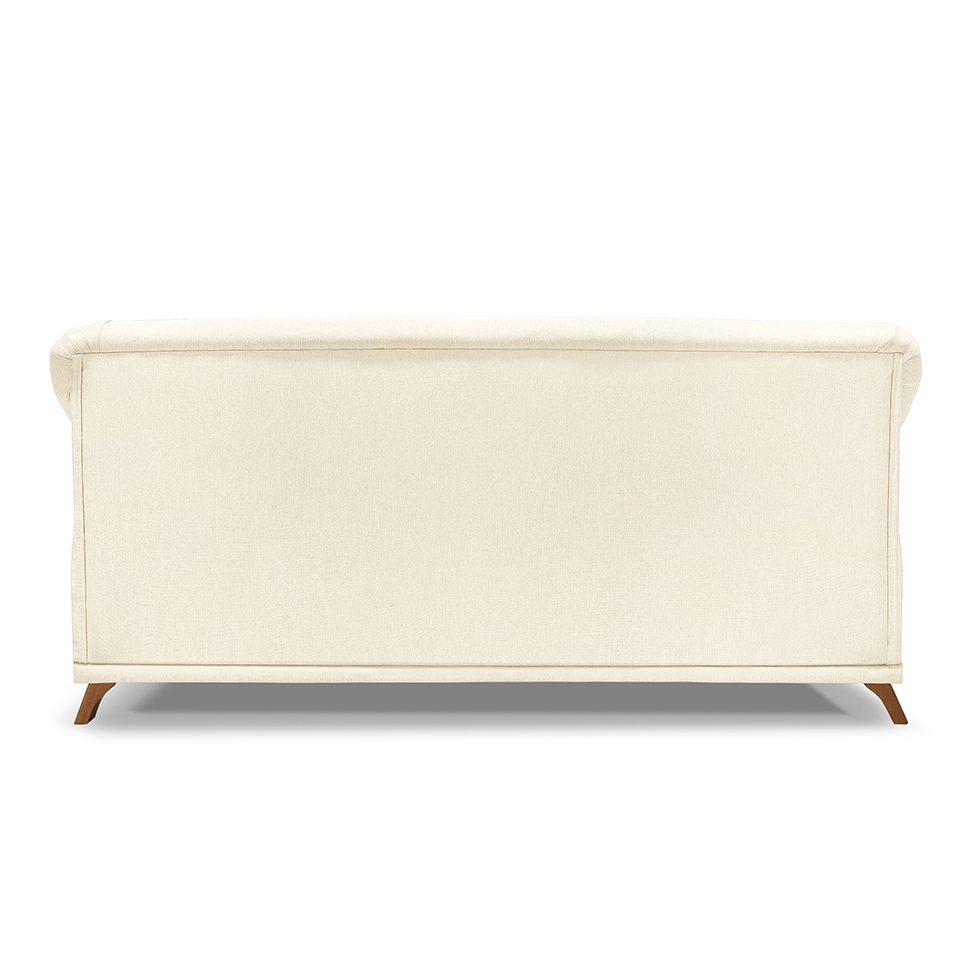 Sofá 3 Lugares Abruzzo Linho Pérola 180 cm