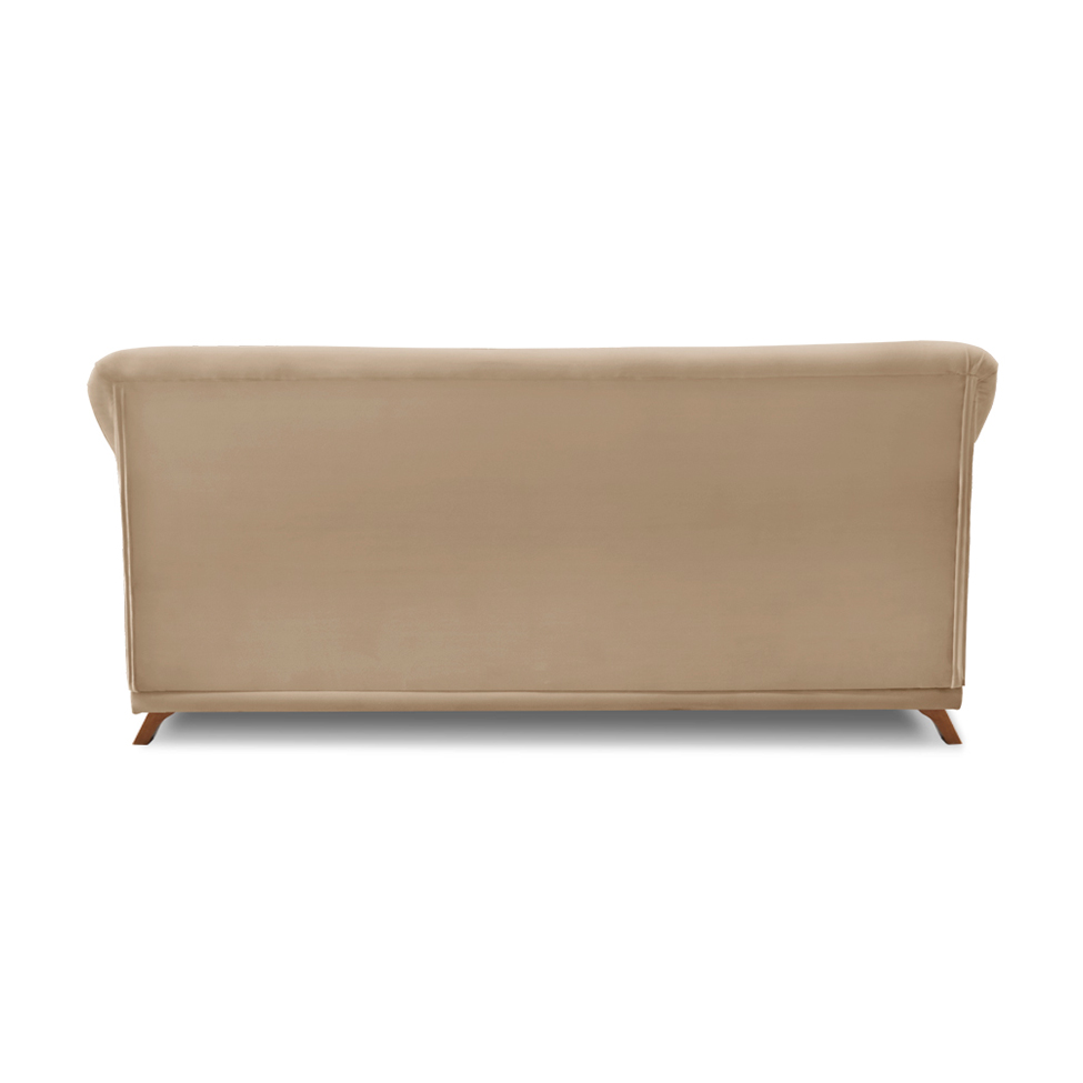 Sofá 3 Lugares Abruzzo Suede Bege 200 cm