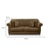 Sofá 3 Lugares Abruzzo Suede Caramelo 180 cm