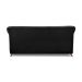 Sofá 3 Lugares Abruzzo Suede Preto 200 cm