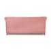 Sofá 3 Lugares Abruzzo Veludo Rosa 180 cm