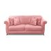 Sofá 3 Lugares Abruzzo Veludo Rosa 200 cm