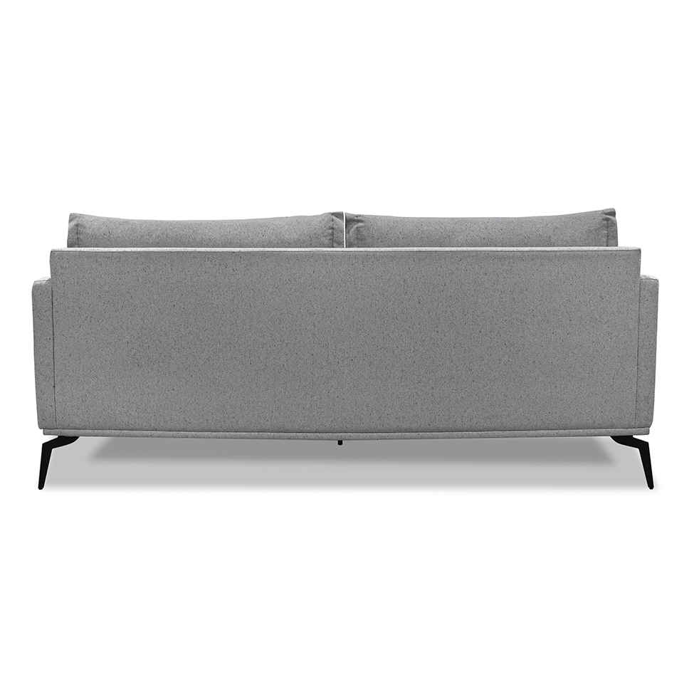 Sofá 3 Lugares Lazio Linho Cinza 220 cm