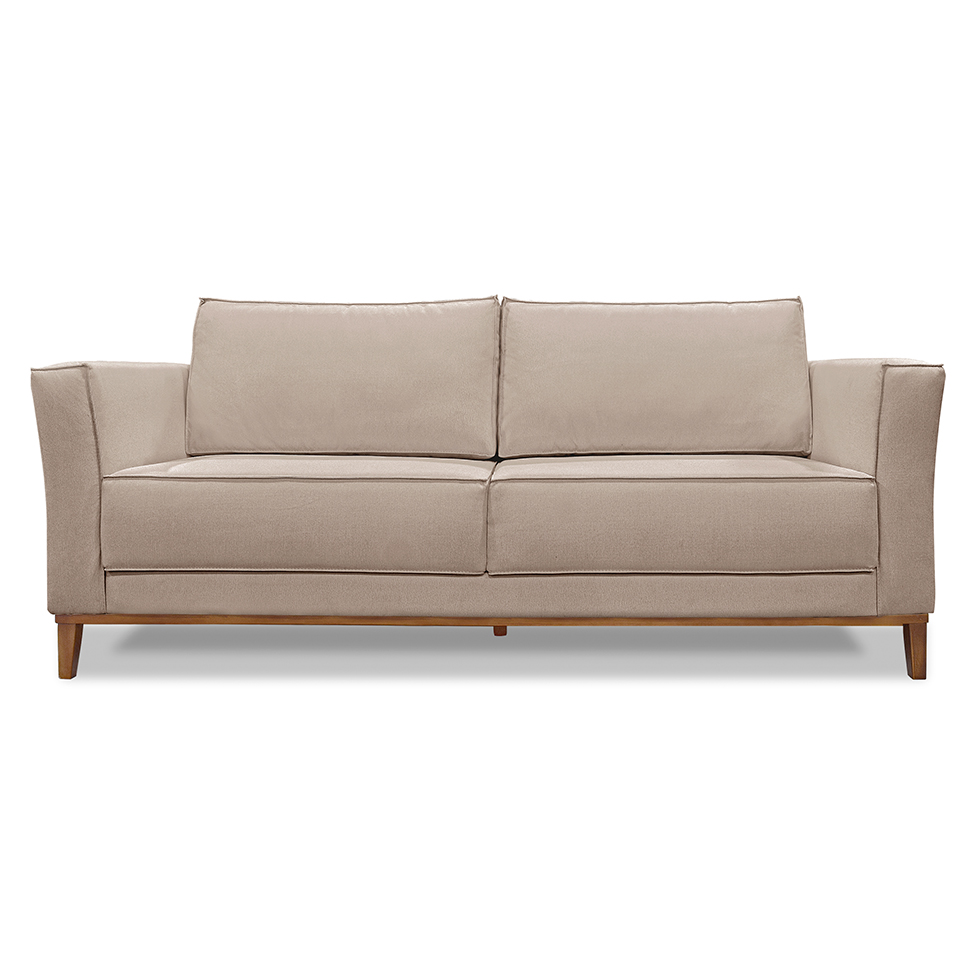 Sofá 3 Lugares Potenza Linho Areia 210 cm