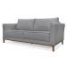 Sofá 3 Lugares Potenza Linho Cinza 230 cm